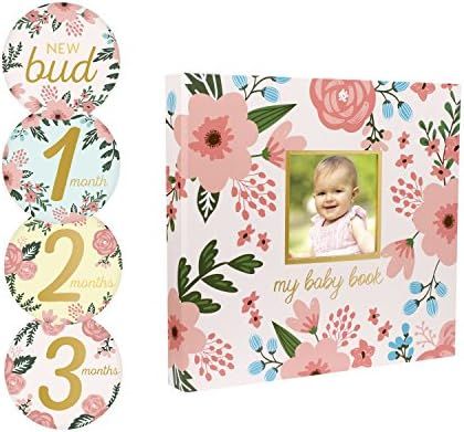 Pearhead Memory Book with Included Baby Belly Stickers, Modern Baby First Year Journal, Babys Fir... | Amazon (US)