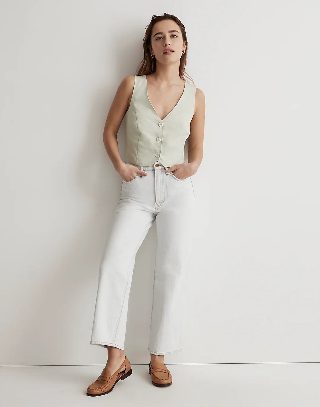 Katrina Crop Vest Top | Madewell