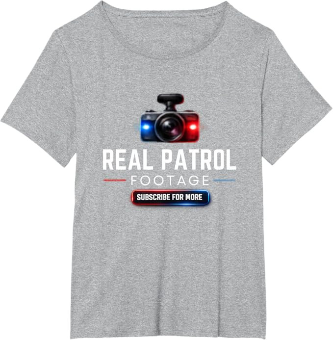 Real Patrol Footage Dash Cam Graphic T-Shirt | Amazon (US)