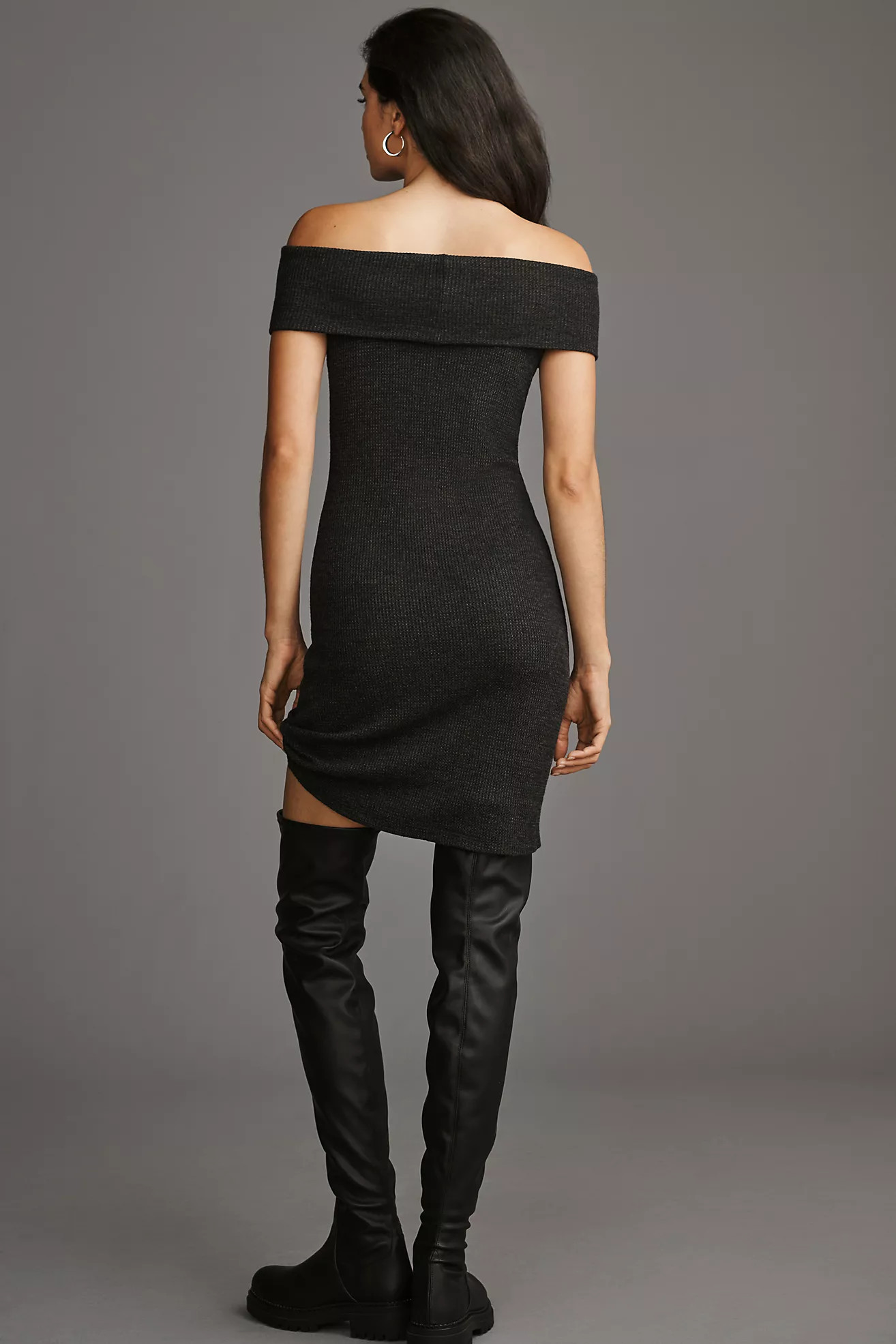 Sol Angeles Thermal Off-The-Shoulder Mini Dress | Anthropologie (US)