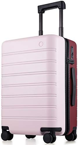 Modern Carry on Luggage 22x14x9 with Ninetygo Laundry Bag, 100% Polycarbonate Hardside Luggage, C... | Amazon (US)