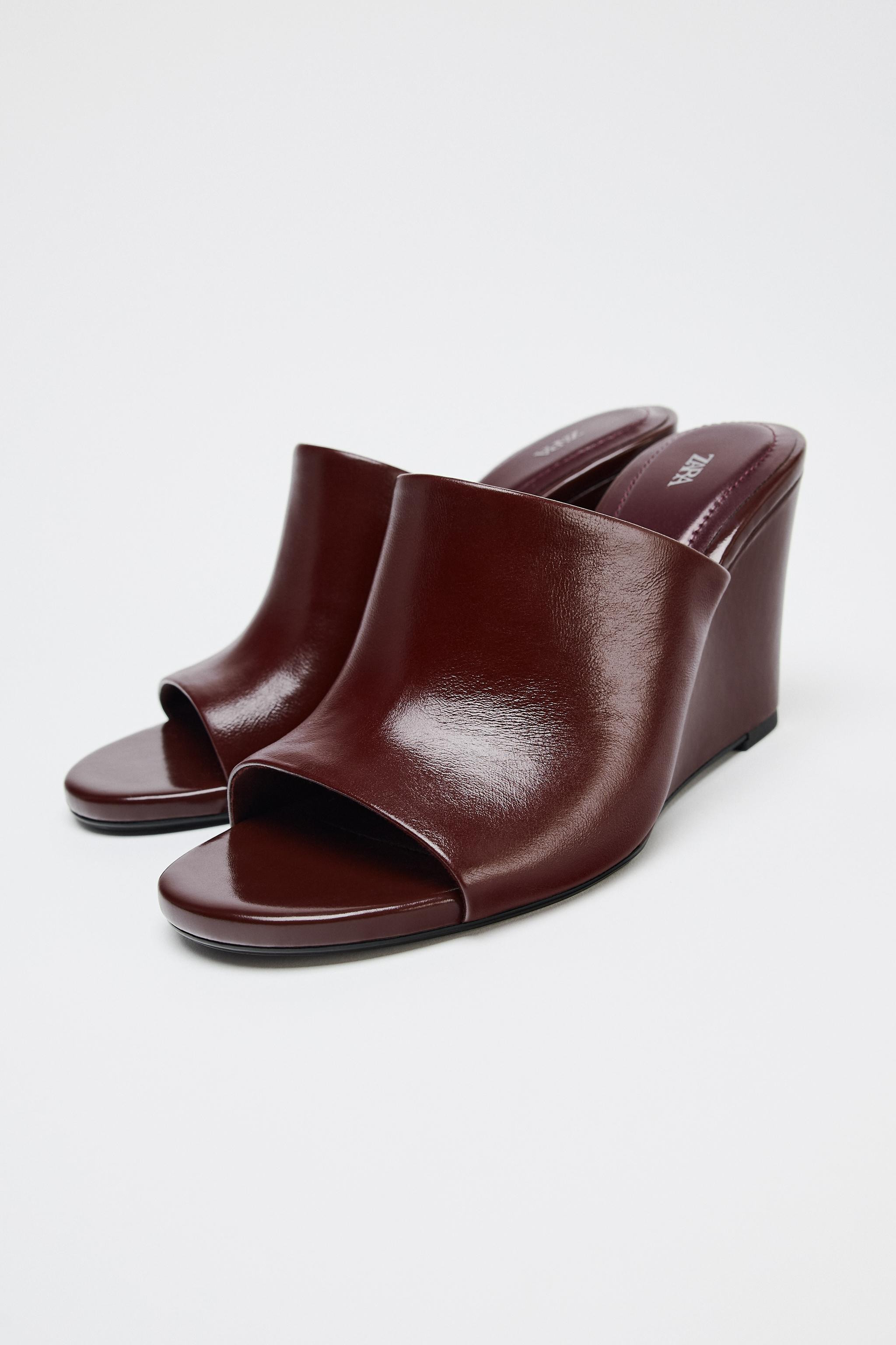 LEATHER WEDGES | Zara US