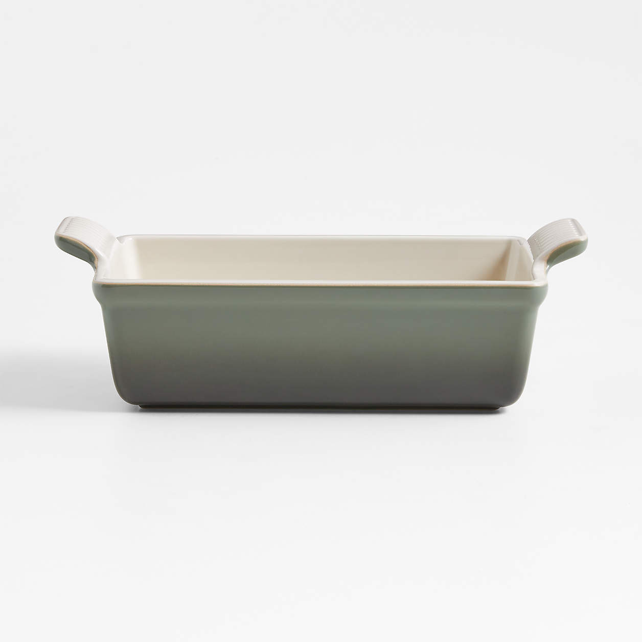Le Creuset Heritage Thyme Ceramic Loaf Pan + Reviews | Crate & Barrel | Crate & Barrel