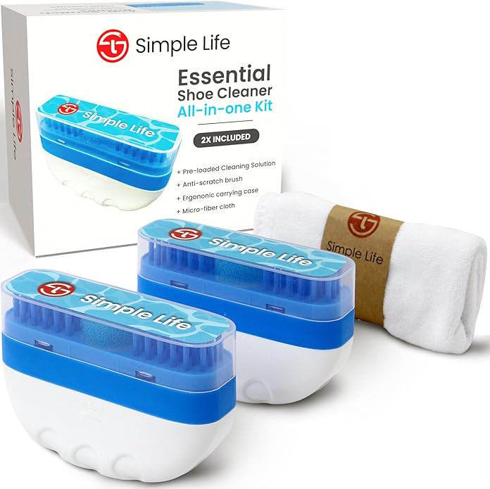 Simple Life 3-in-1 Sneaker Cleaner Kit | Sneaker Cleaner, White Shoe Cleaner, Tennis Shoe Cleaner... | Amazon (US)