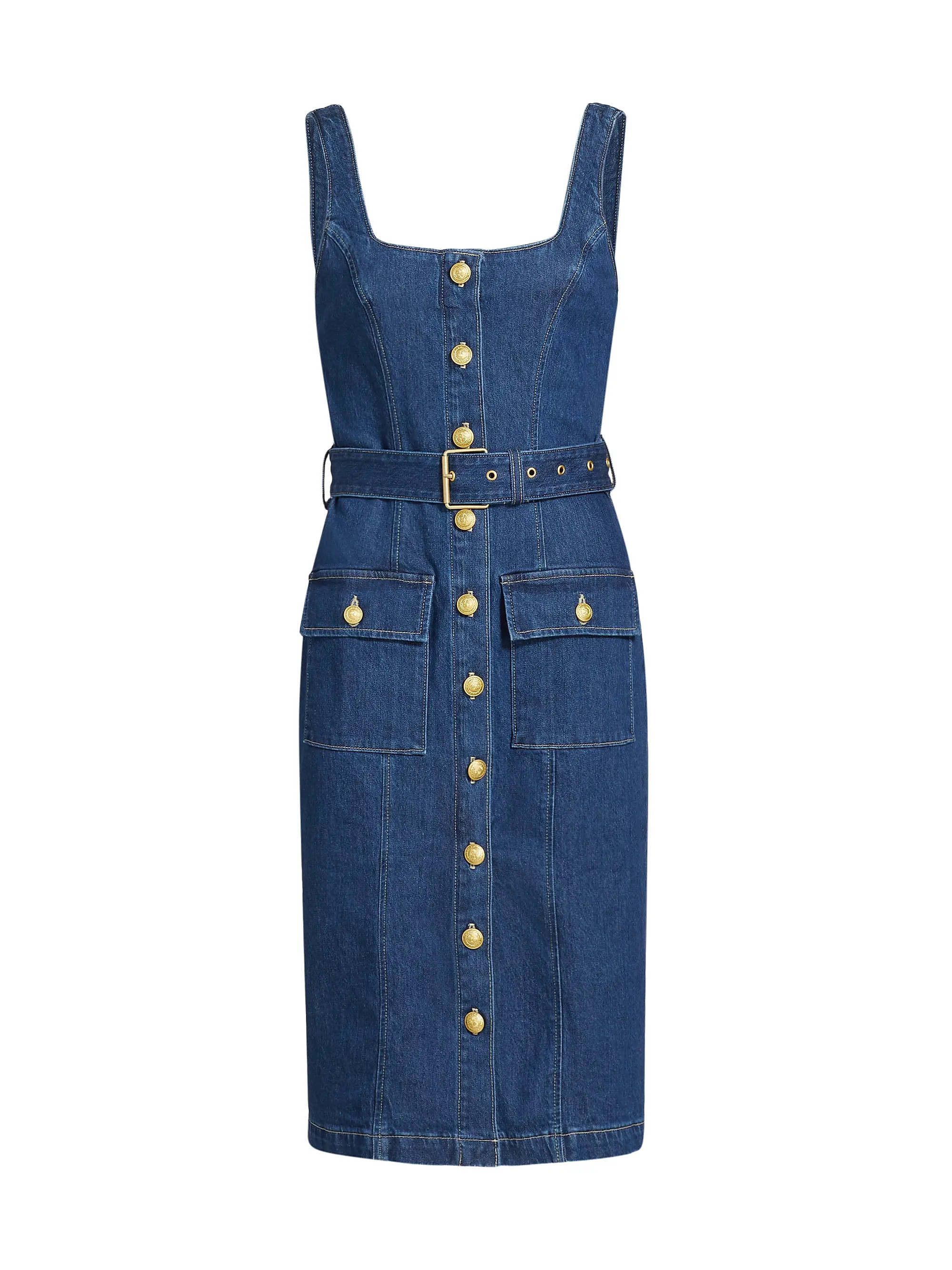 Idy Denim Button-Front Midi-Dress | Saks Fifth Avenue