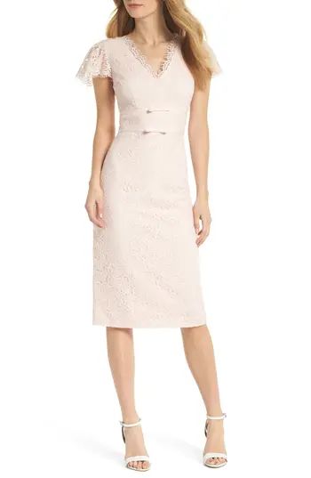 Women's Gal Meets Glam Collection Ginger Rosebud Lace Sheath Dress | Nordstrom