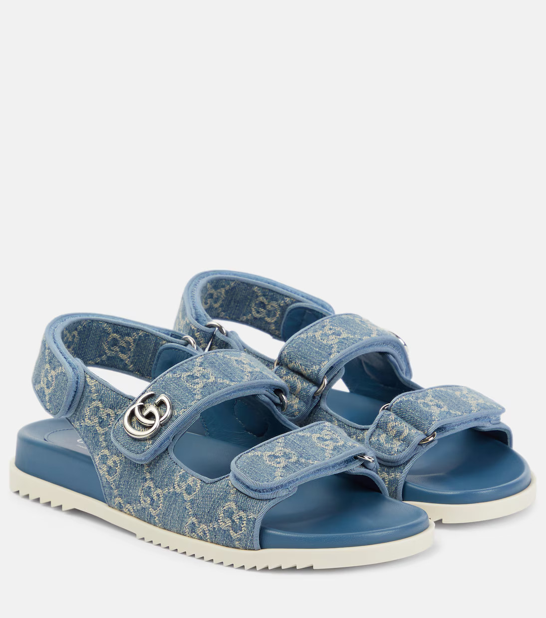 Double G GG denim sandals | Mytheresa (US/CA)