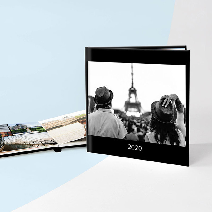 Photo Book: Minimal Black Glossy Hardcover, 8.5"" x 8.5"", Mixbook | Mixbook