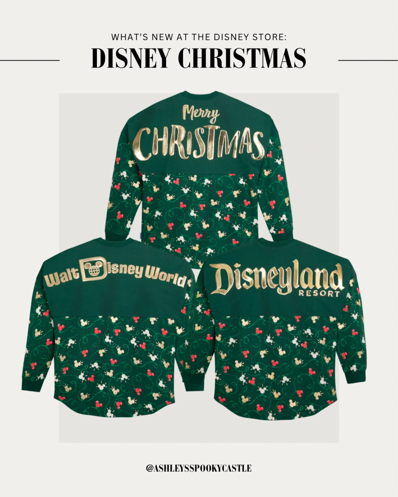 New Disney Christmas spirit jerseys available online at the Disney Storee

#LTKSeasonal #LTKStyleTip #LTKFindsUnder100
