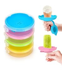 MORLIKE Silicone Popsicle Holders with Travel Case, Mess Free Ice Cream Cone Holders for Kids to ... | Amazon (US)