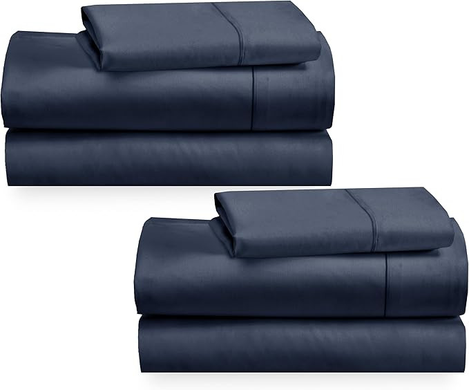 California Design Den 2-Pack Twin Sheets Set - 400 Thread Count 100% Cotton Sateen - Extra Soft, ... | Amazon (US)