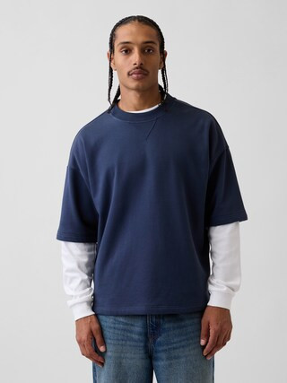 Heavyweight French Terry Oversized Sweatshirt | Gap (US)
