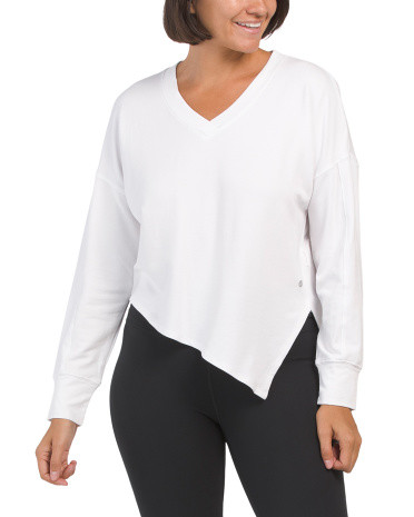 Longevity Long Sleeve Asymmetrical Pull Over Sweater | TJ Maxx