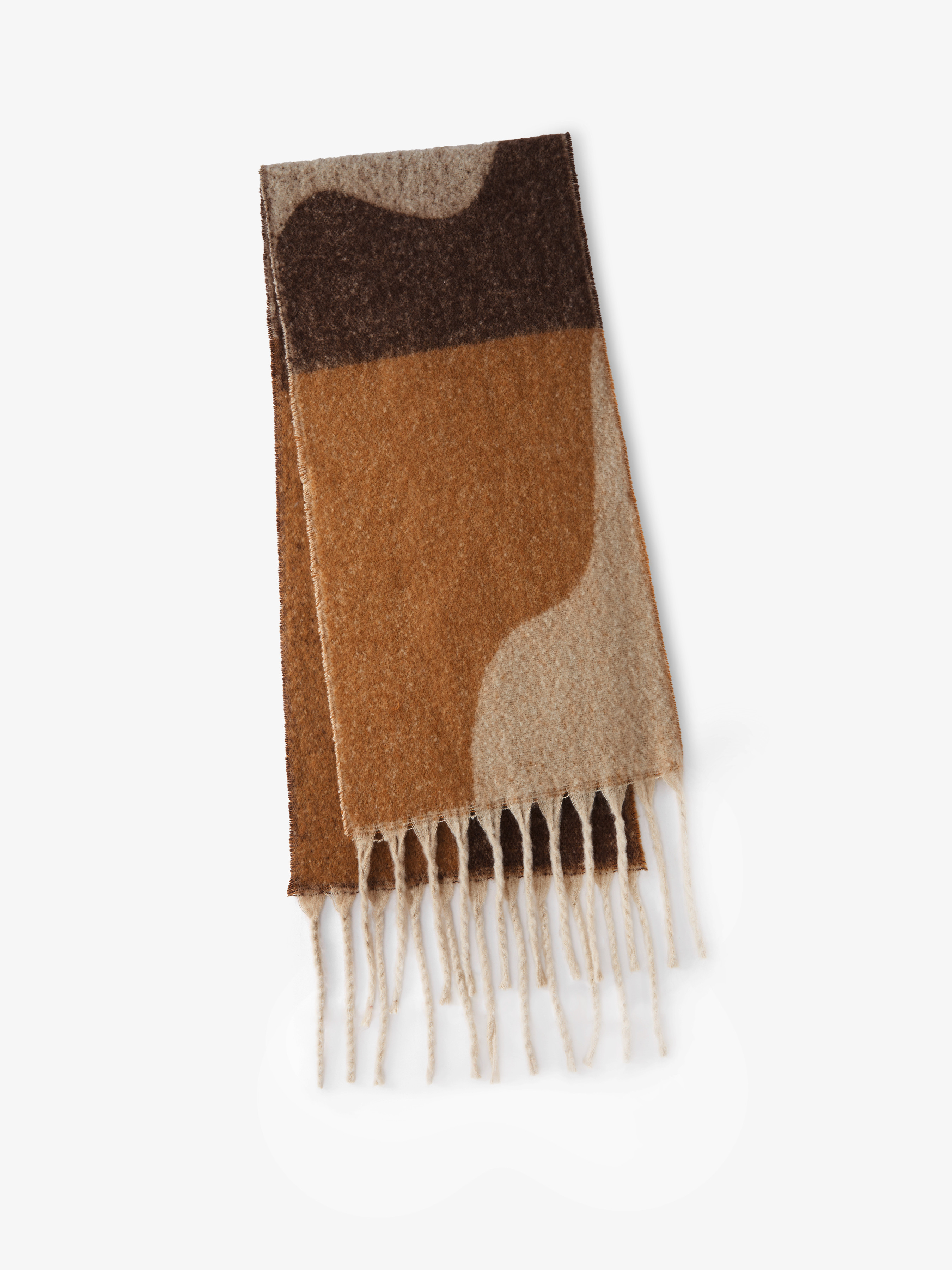 TASSEL SCARF For Coffee Shop Daily Casual Date School Work | Cider