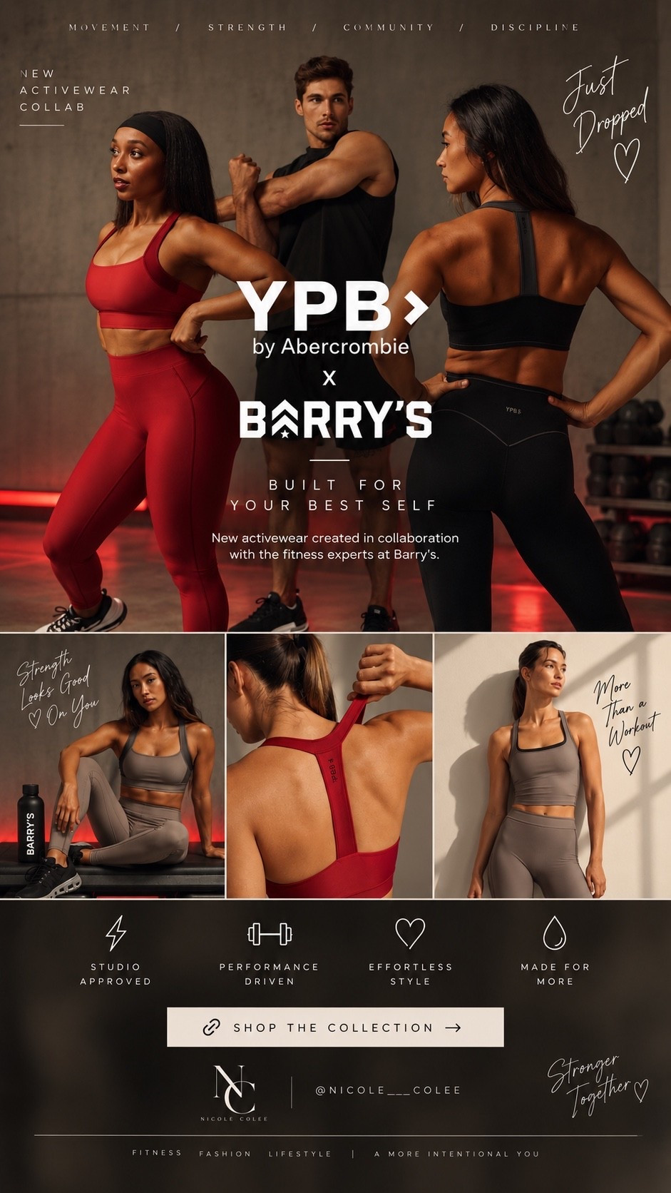 #AbercrombiePartner 🔥 YPB by @Abercrombie x Barry’s has officially dropped—and this collab is GOOD.
Performance pieces made for the Red Room, the gym + everywhere after. I’m especially obsessed with the red set (yes, it’s already on my list 😉❤️), but the black and taupe are so good too.
Shop the new YPB x Barry’s collection through my storefront/affiliate link. 🖤🔥
#Abercrombie #YPBxBarrys #YPB #ActivewearStyle

#LTKgrwm #LTKfitnessgoals #LTKActive