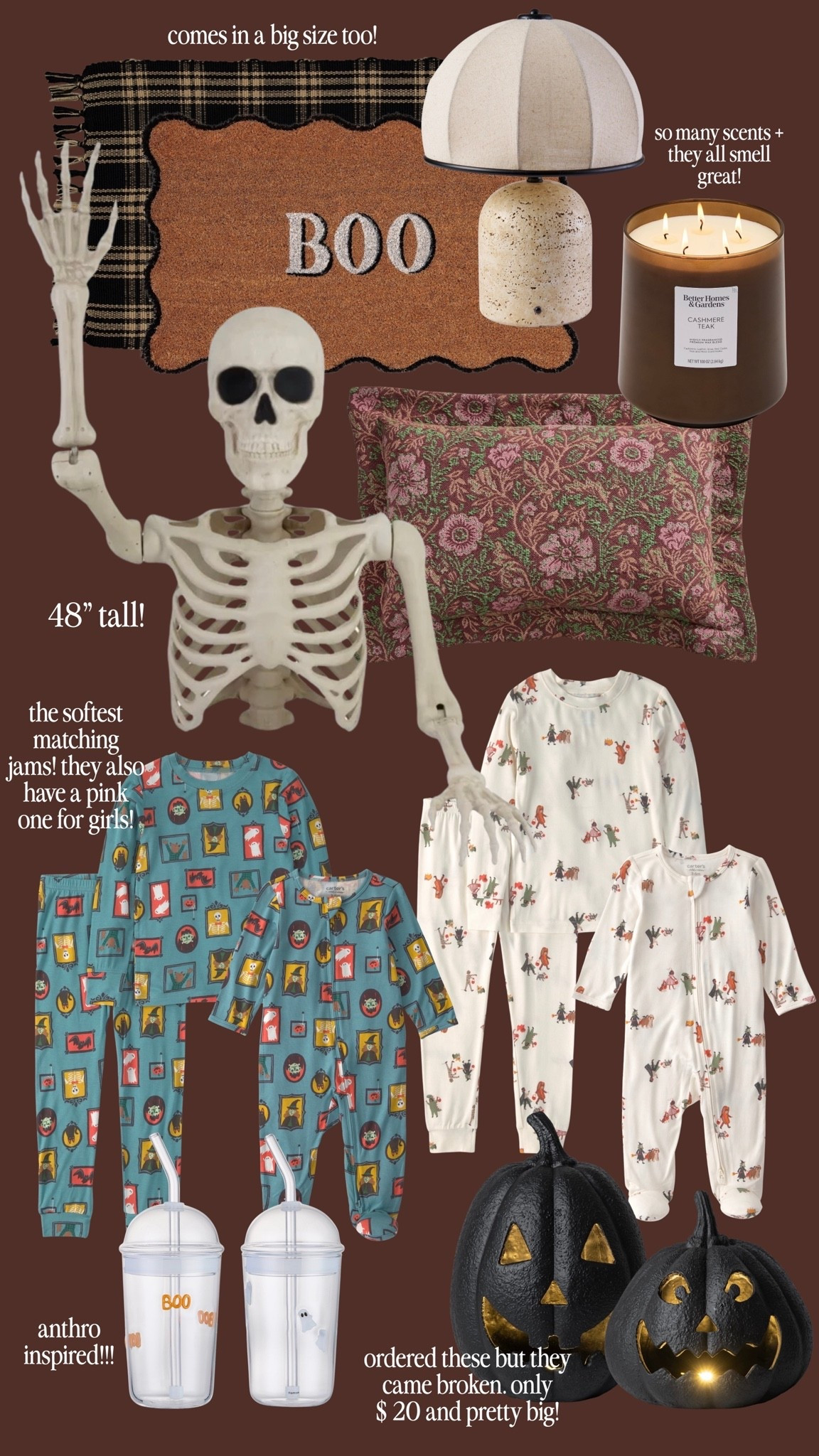walmart fall finds!

#walmart #fall #home #halloween #pajamas #kids #skeleton

#LTKKids #LTKdayinmylife #LTKSeasonal