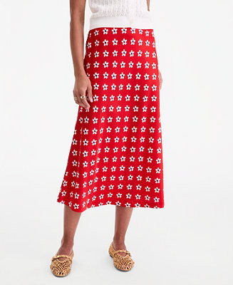 Women's Printed Midi Slip Skirt, Macy's Exclusive | Macy's