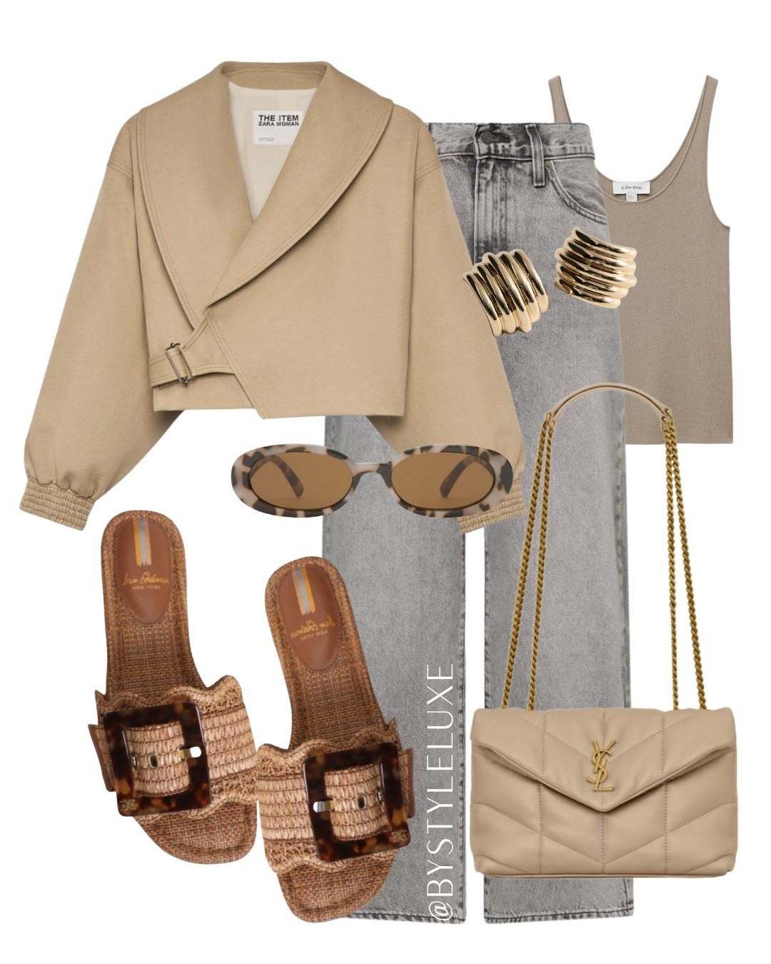 SPRING NEUTRALS - Cool tone neutral outfit with this @Zara cropped jacket, grey jeans and these raffia sandals

#sandals #jacket #jeans 

#LTKjeans #LTKspring #LTKshoes