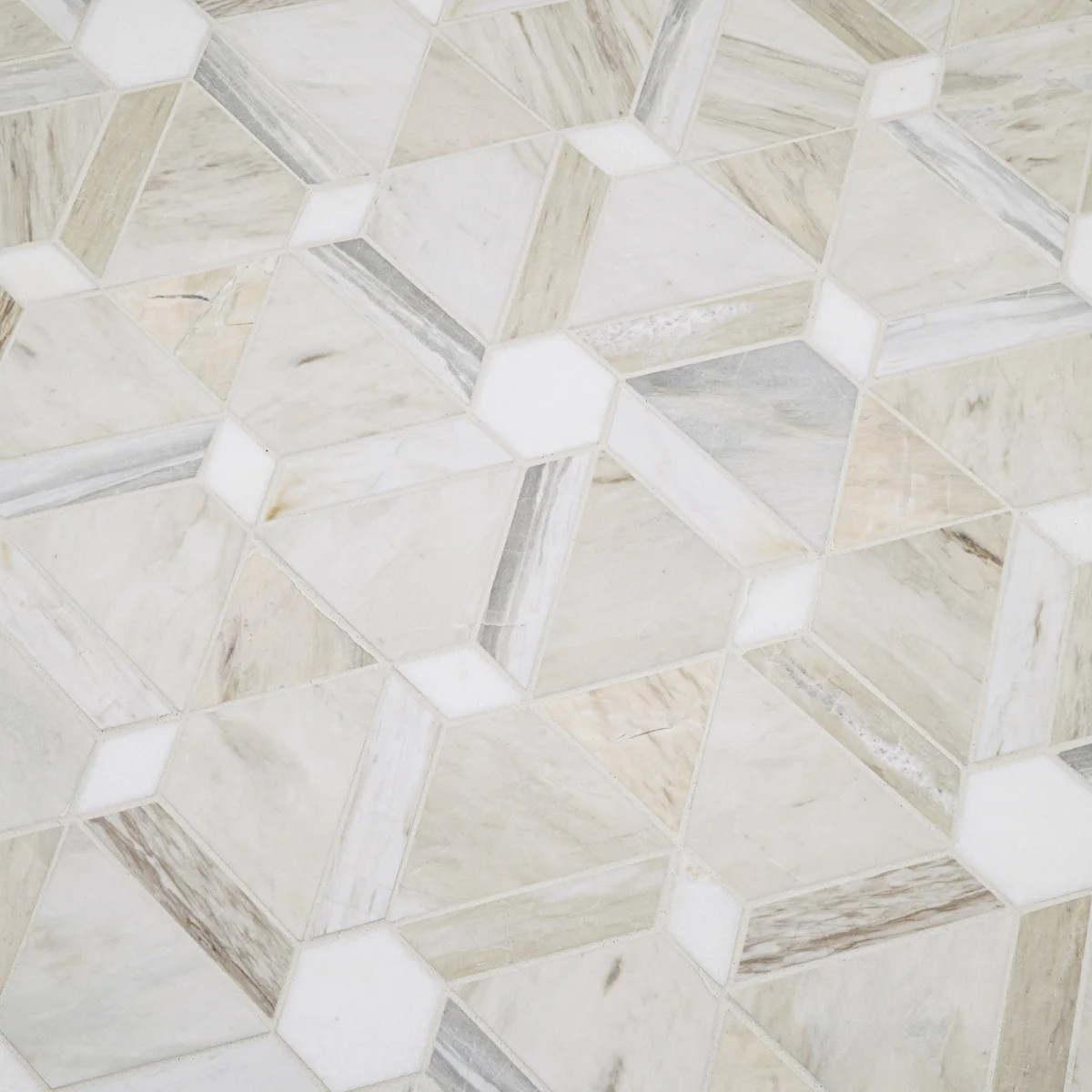 Auralie Bastone 11 in. x 12 in. Polished Marble Mosaic Floor and Wall Tile | Wayfair North America