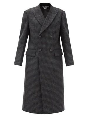 Double-breasted check wool coat | Matches (US)