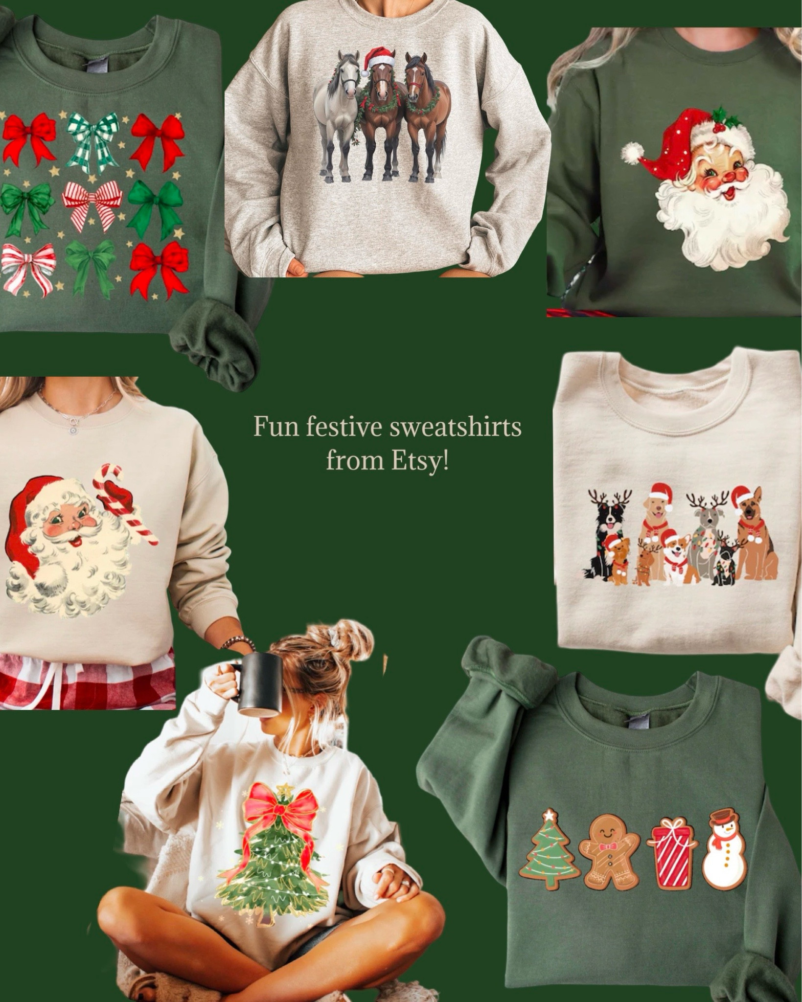 Christmas sweatshirts, Christmas clothes, festive sweatshirt, festive shirt, Christmas shirt, Etsy finds 

#LTKFindsUnder50 #LTKHoliday #LTKSeasonal