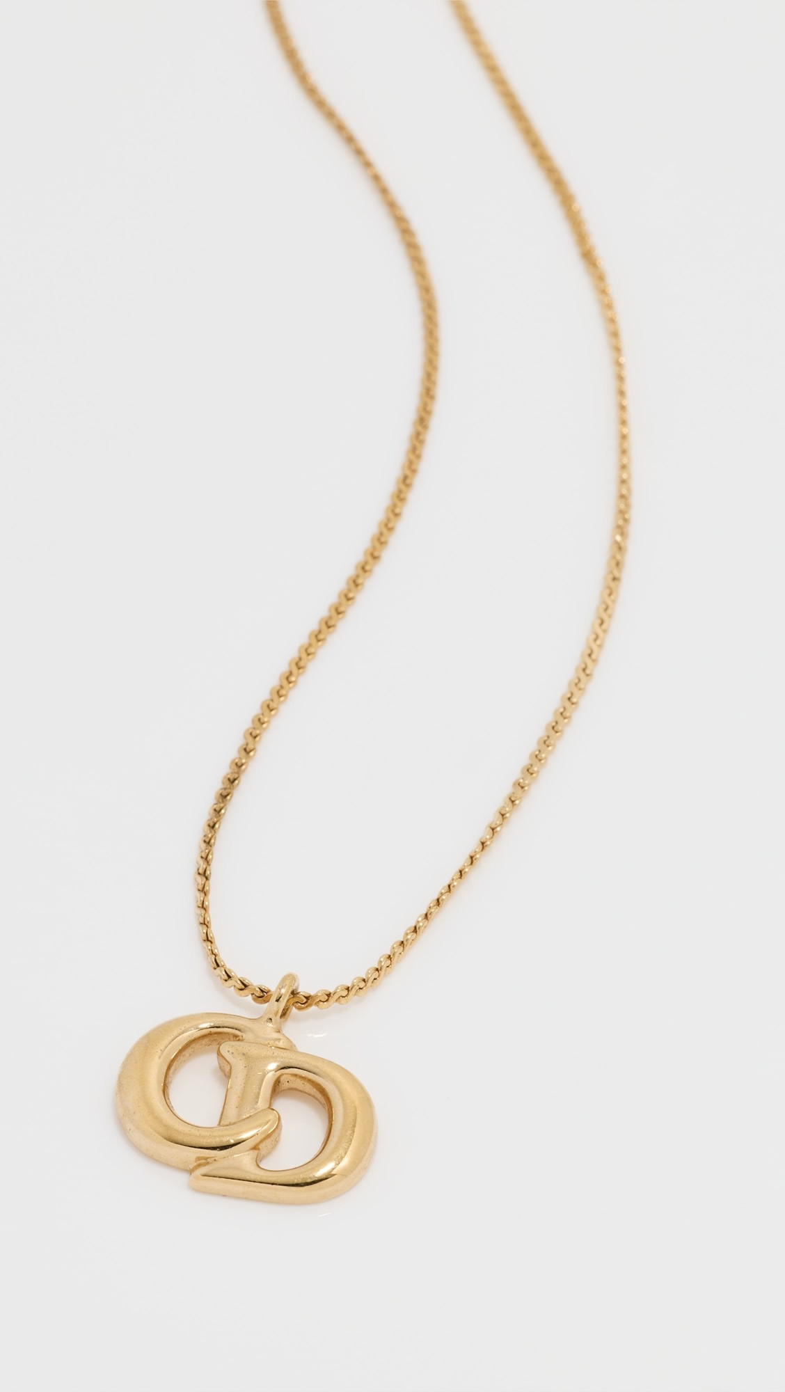Dior Gold CD Necklace | Shopbop