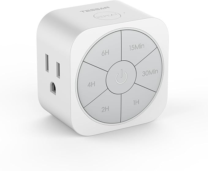 Timer Outlet Indoor, Countdown Electrical Outlet Timer Up to 6H, Repeat Plug in Timer for Lights,... | Amazon (US)