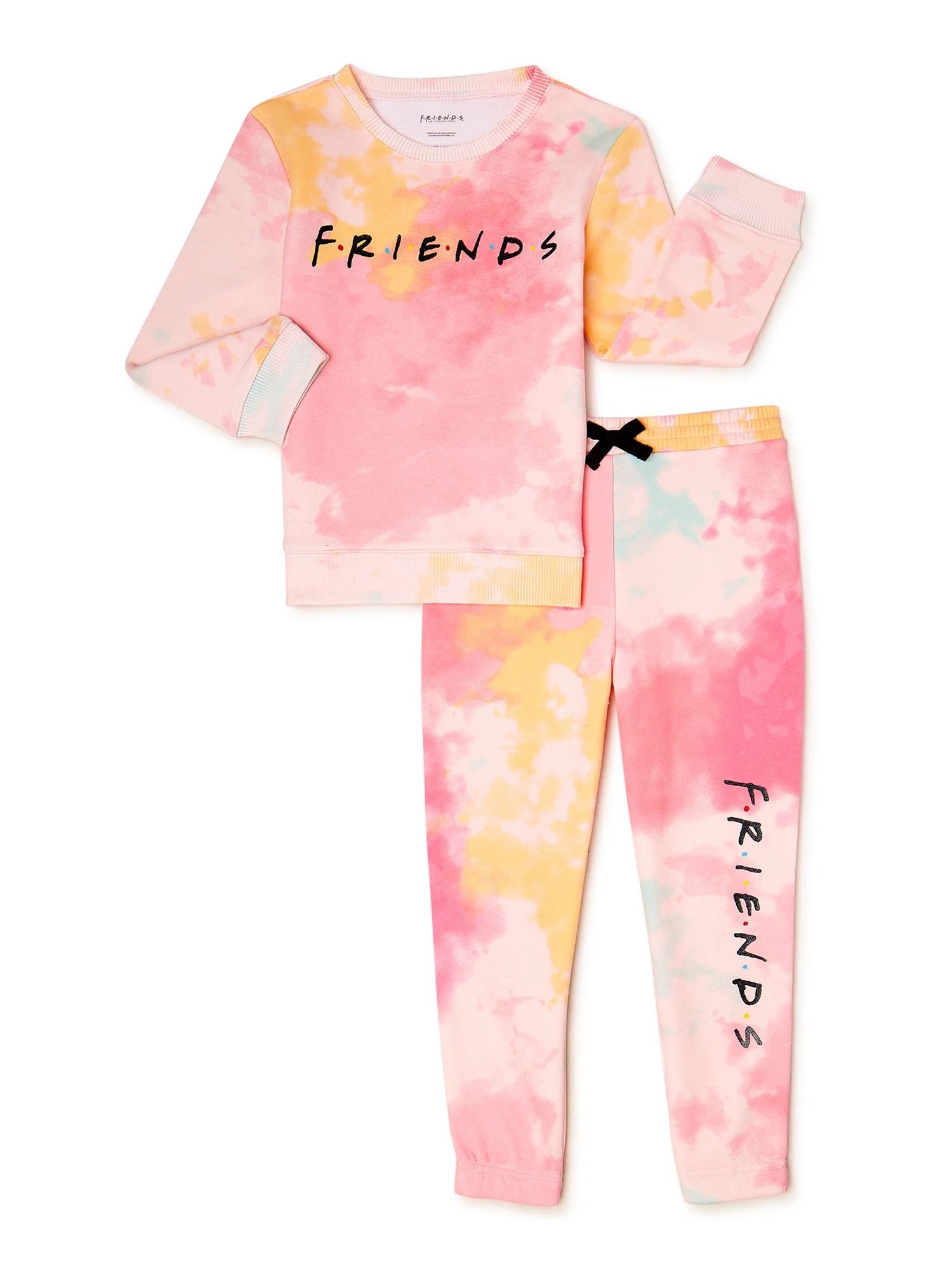Friends Toddler Girls’ Joggers Outfit Set, 2-Piece, Sizes 2T-5T - Walmart.com | Walmart (US)