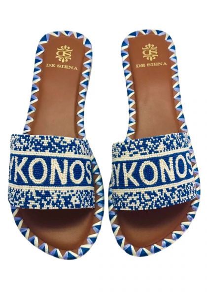 Mykonos Sandals | beach cafe