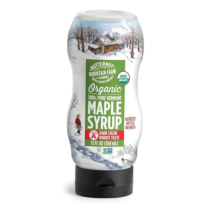 Butternut Mountain Farm 100% Pure Organic Maple Syrup From Vermont, Grade A (Prev. Grade B), Dark... | Amazon (US)
