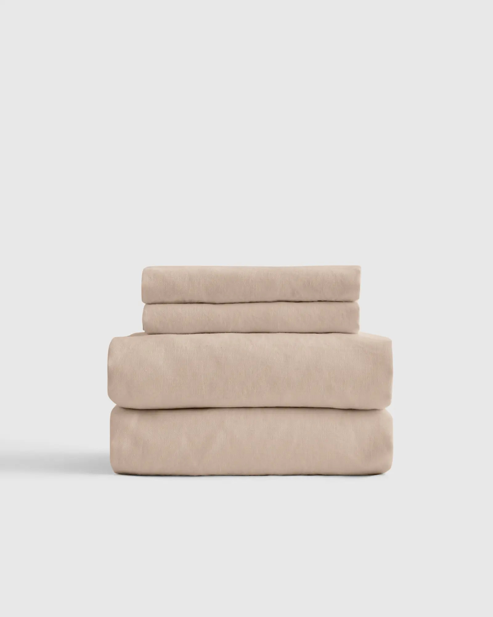 Organic Brushed Cotton Sheet Set in Toffee | Quince