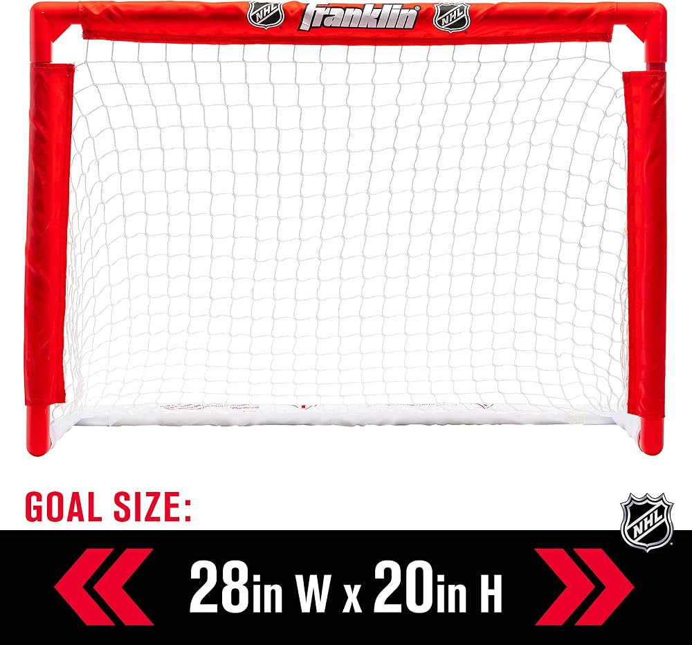 Franklin Sports NHL s Mini Hockey Set - Includes 1 Knee Hockey Goal - 2 Mini Hockey Sticks + 2 Fo... | Amazon (US)