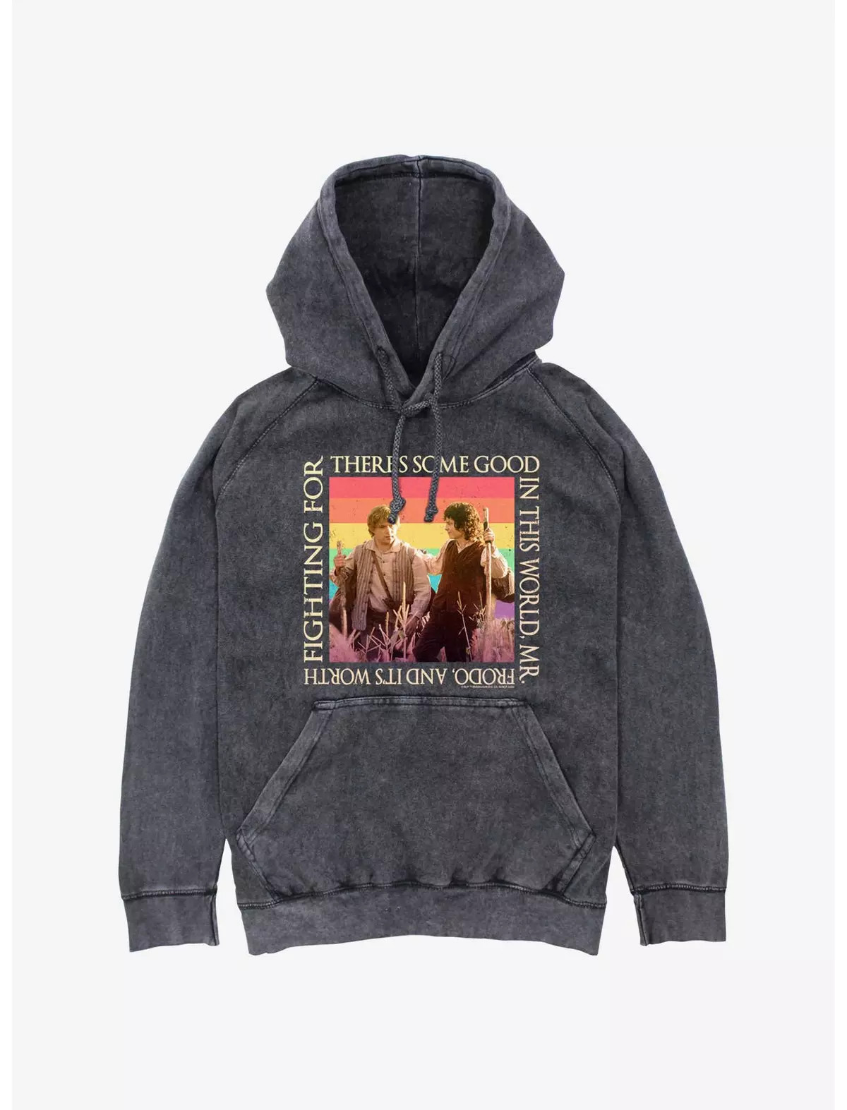 The Lord Of The Rings Some Good in This World Mineral Wash Hoodie | BoxLunch