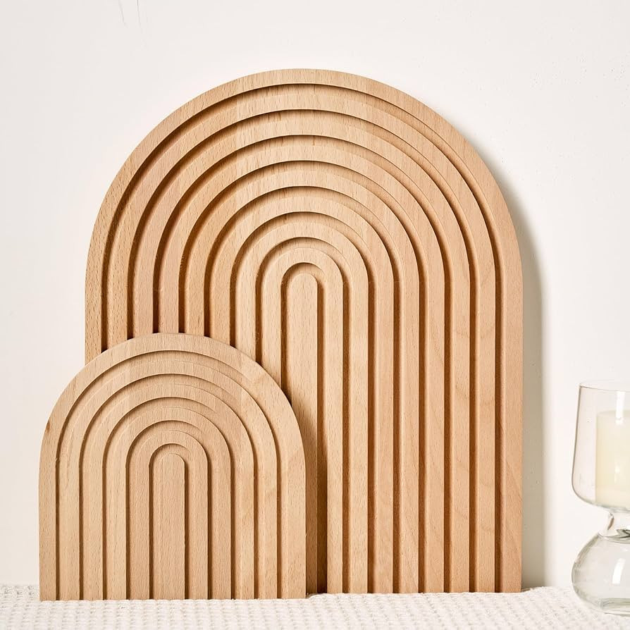 Wood Rainbow Arch Boho Decor for Wall Shelf, Fireplace Mantel, Counter, Table, Dresser - Aestheti... | Amazon (US)