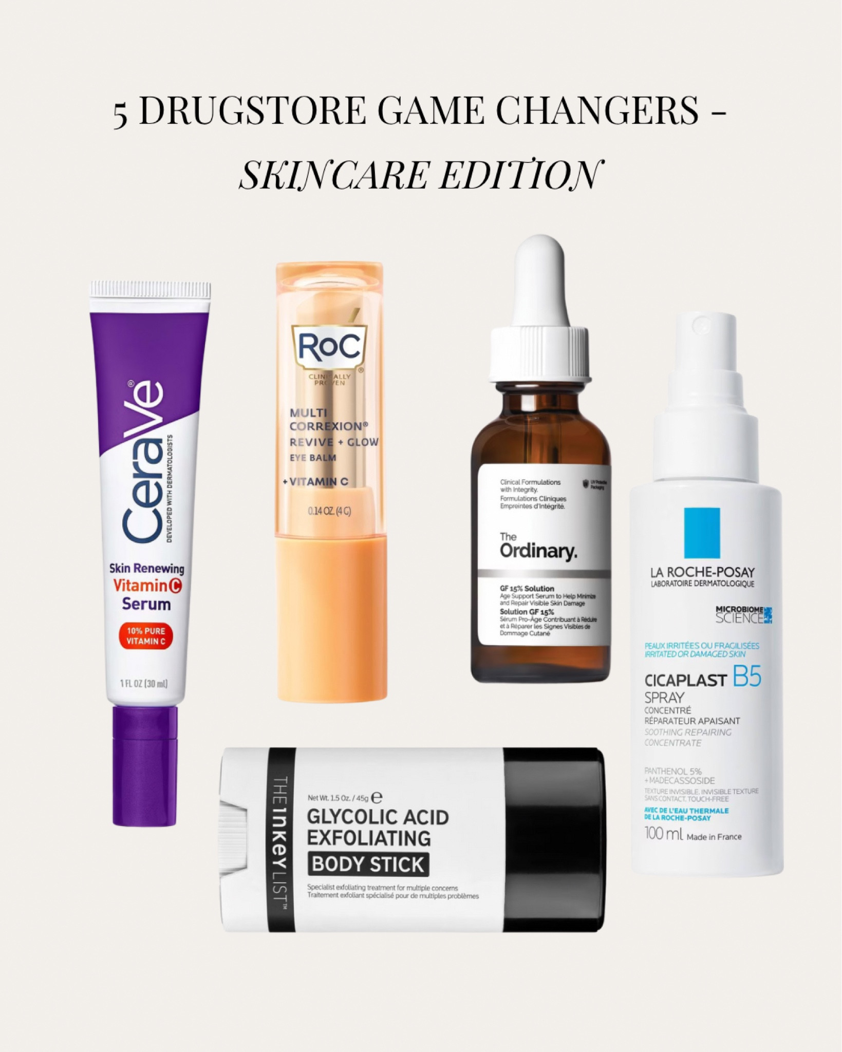 5 Drugstore Game Changers- Skincare Edition! 



#LTKbeauty #LTKeurope #LTKuk