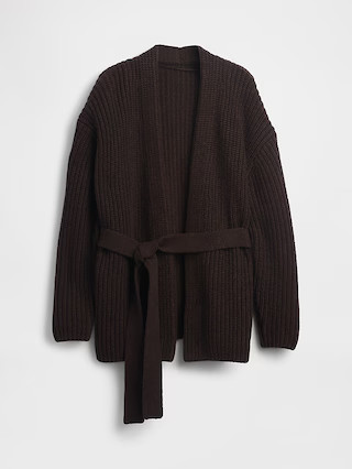 Cotton-Blend Wrap Cardigan Sweater | Gap (US)