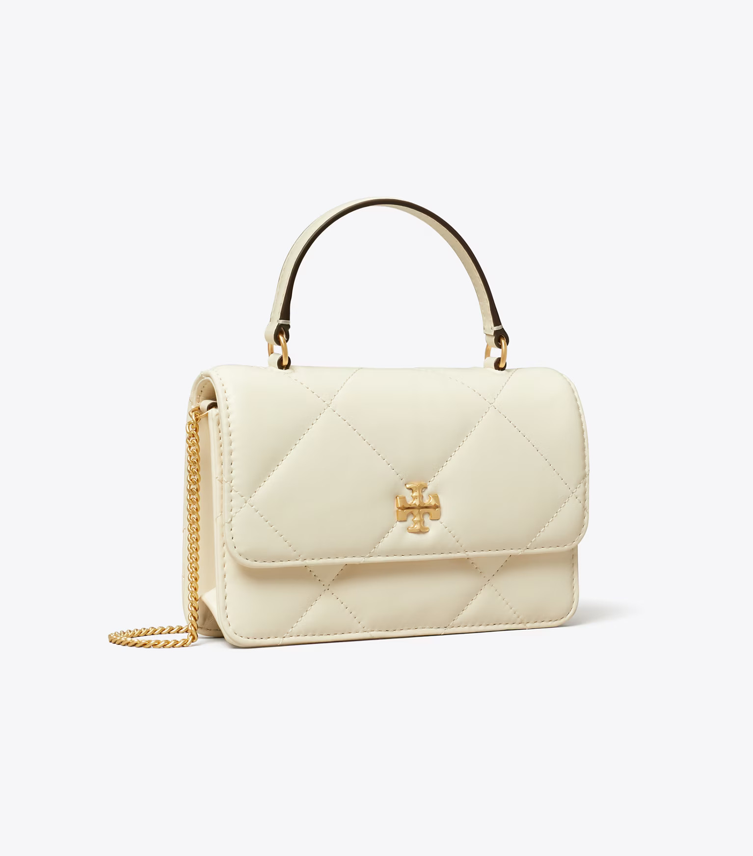 MINI KIRA DIAMOND QUILT TOP-HANDLE CROSSBODY | Tory Burch (US)