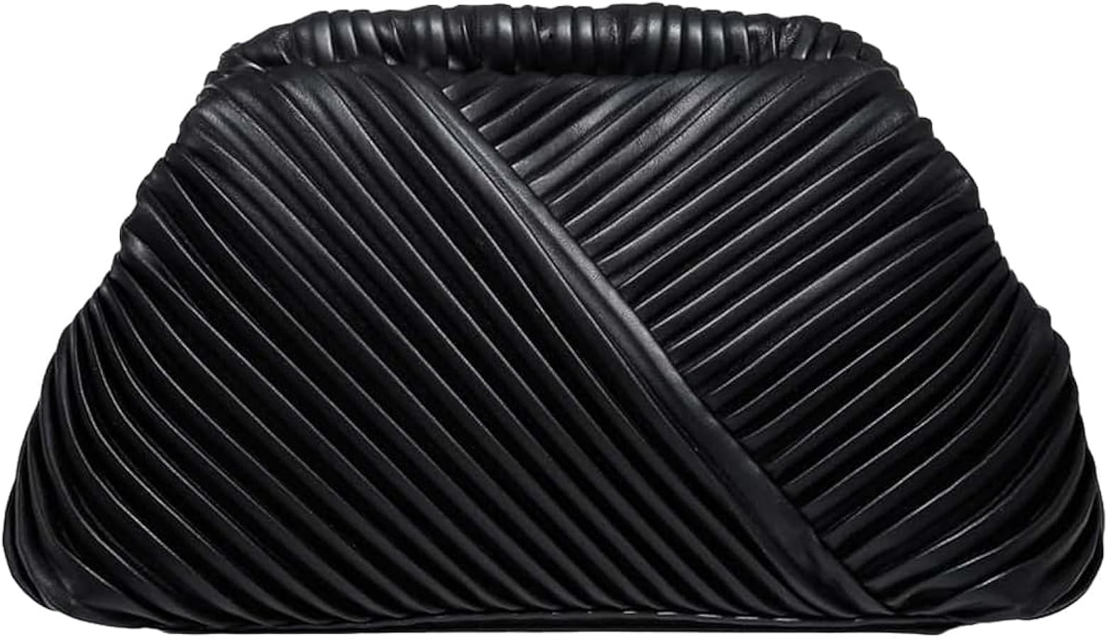 Verdusa Women's Ruched Clutch Handbags PU Leather Evening Bag Mini Purse | Amazon (US)