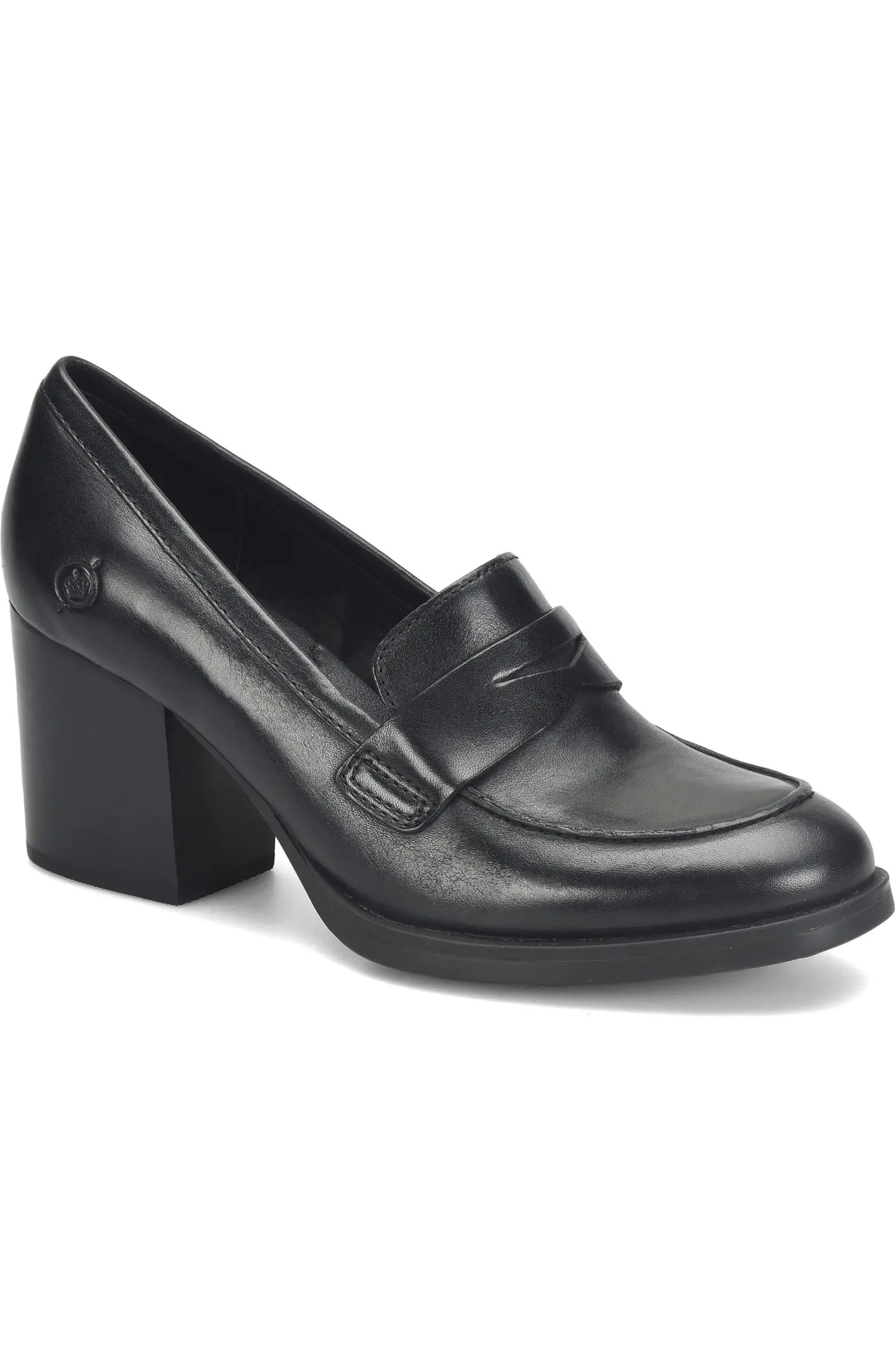Holliston Block Heel Penny Loafer (Women) | Nordstrom