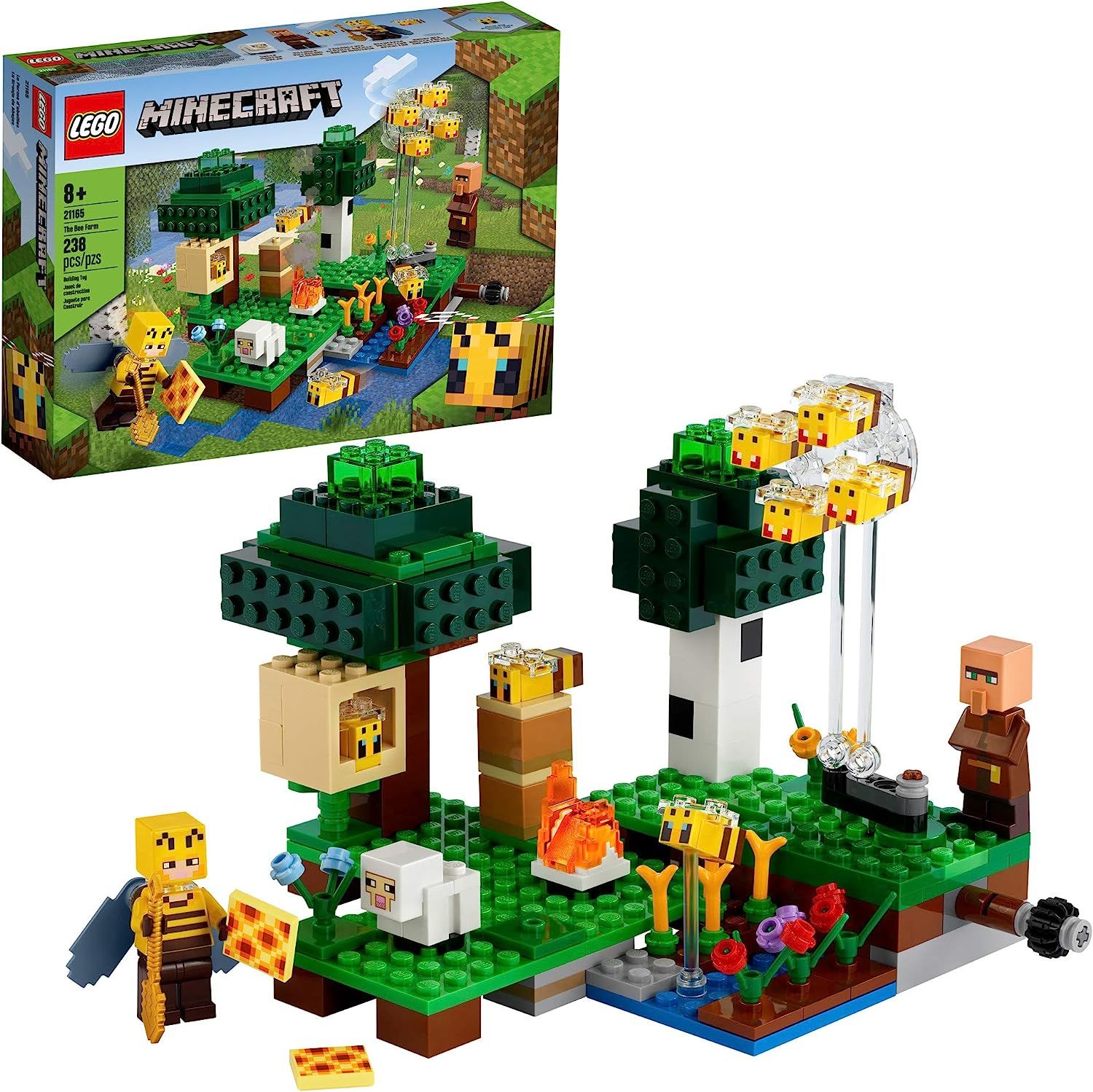 LEGO Minecraft The Bee Farm 21165 Minecraft Building Action Toy with a Beekeeper, Plus Cool Bee a... | Amazon (US)