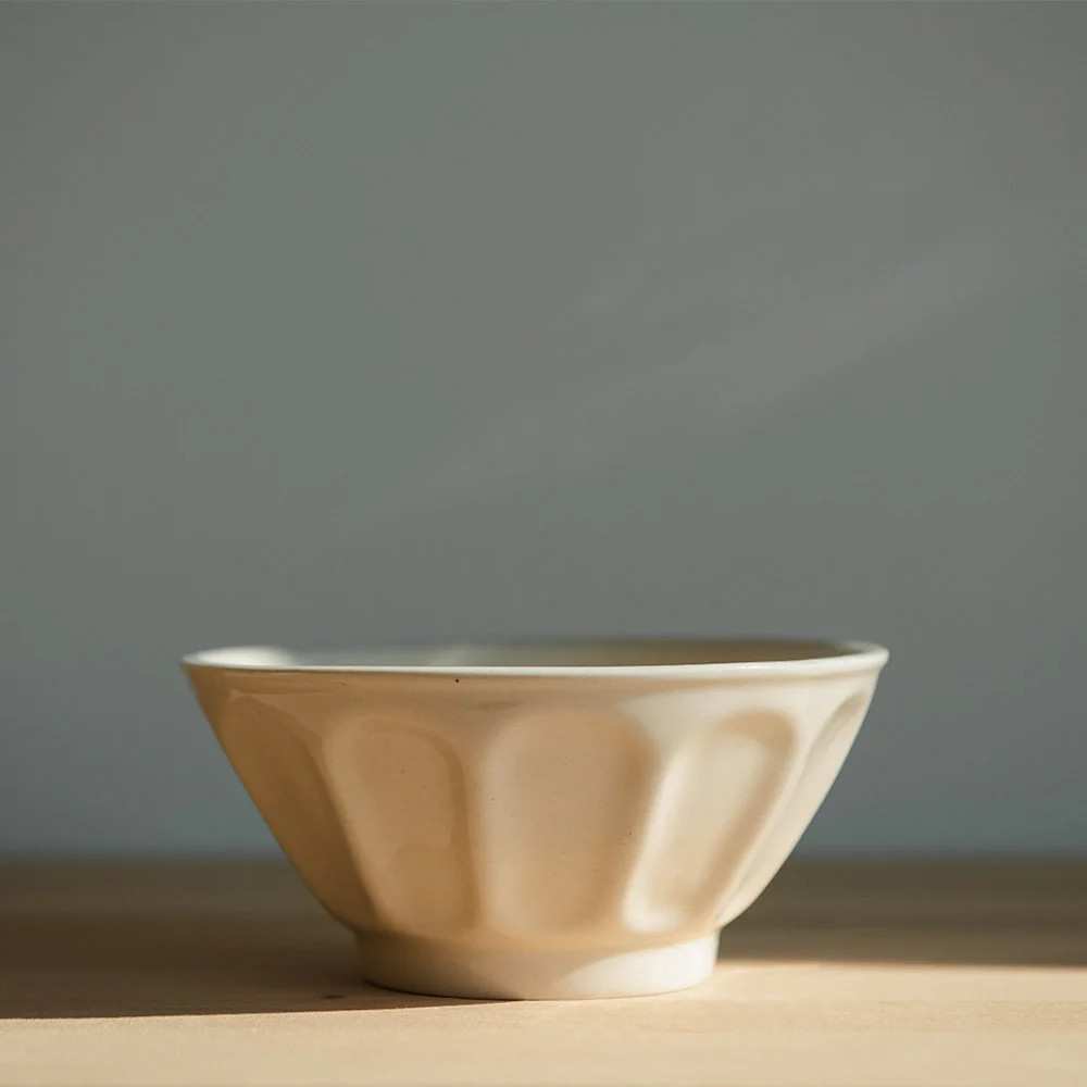 Cream Ceramic Bowl | Roan Iris
