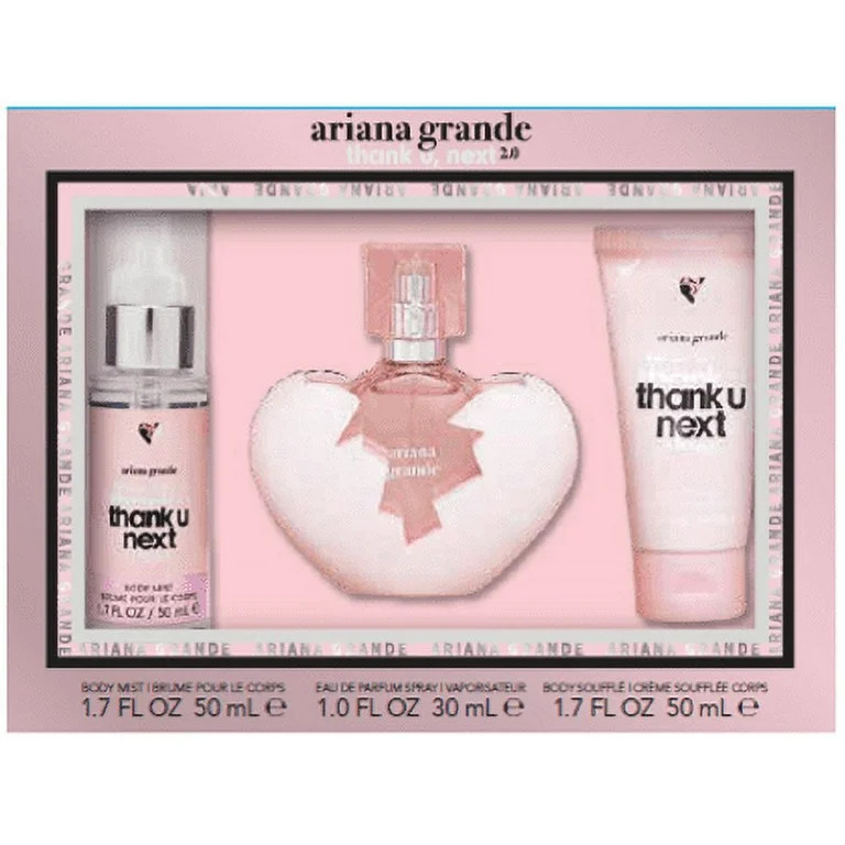 Ariana Grande Thank U Next Perfume Gift Set For Women, 3 Pieces - Walmart.com | Walmart (US)