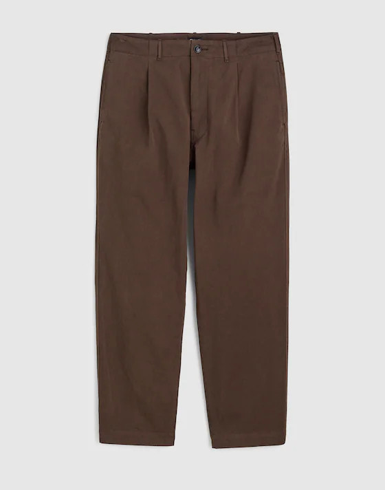 Pleated Chino Pants in Uniform Twill | Madewell