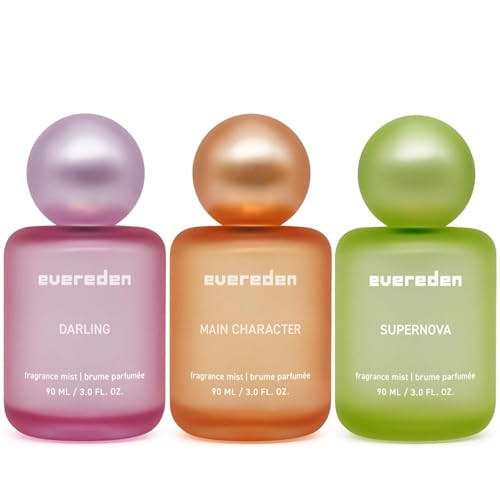 Evereden Fragrance Hair and Body Mist Bundle of 3: Clean & Vegan Collectible Hair and Body Spray for Teen Girls Set - Amplify Your Self-Expression with Iconic Scents in Aesthetic Bottles | Amazon (US)