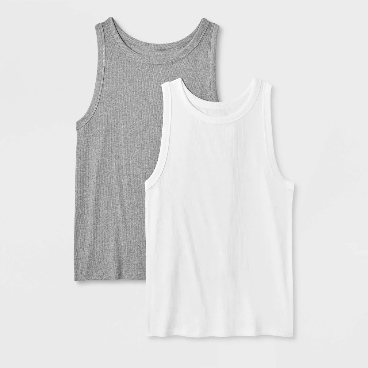Women's Slim Fit Ribbed 2pk Bundle Tank Top - A New Day™ | Target