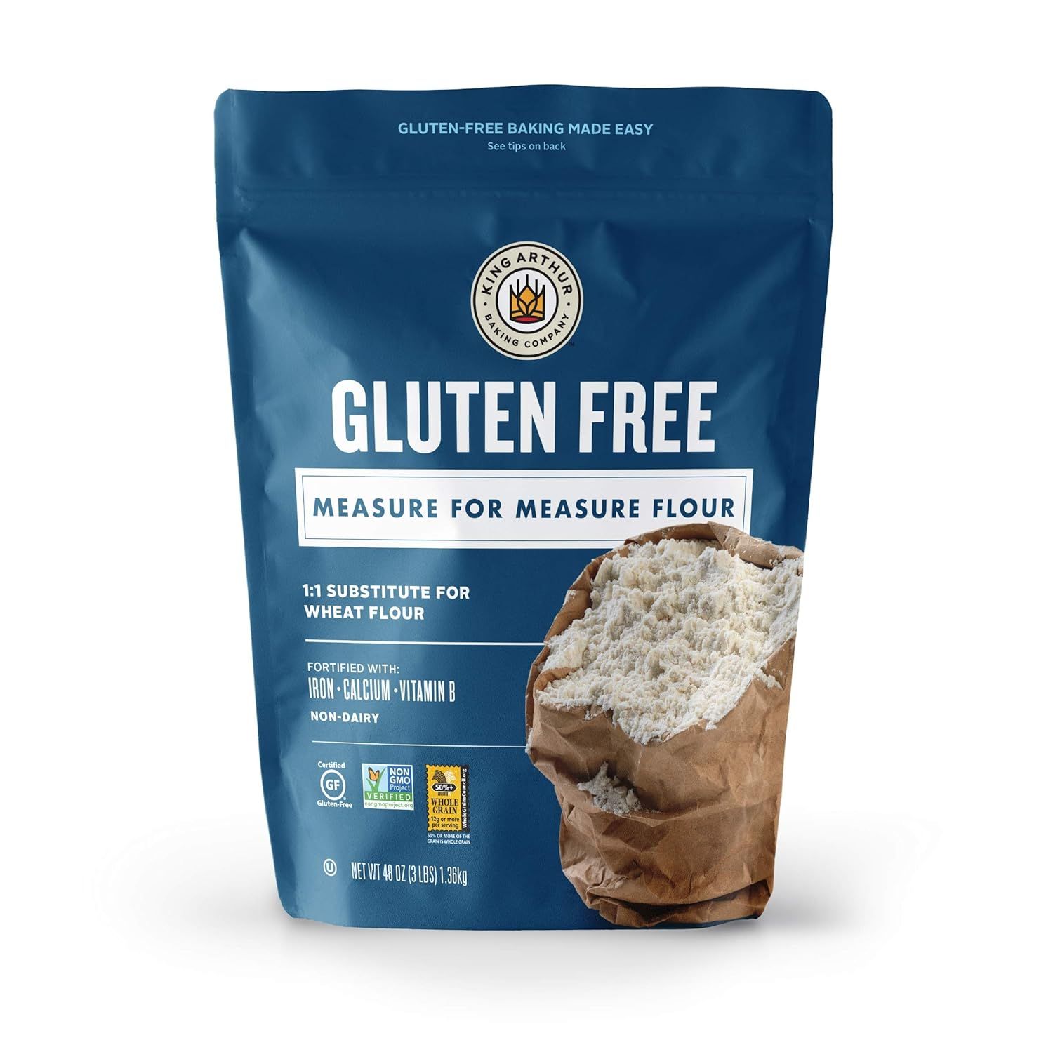 King Arthur Flour, Measure for Measure Flour, Certified Gluten-Free, Non-GMO Project Verified, Ce... | Amazon (US)