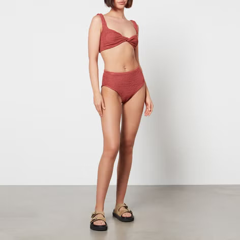 Hunza G Exclusive Jamie Seersucker Bikini | Coggles | Coggles (Global)