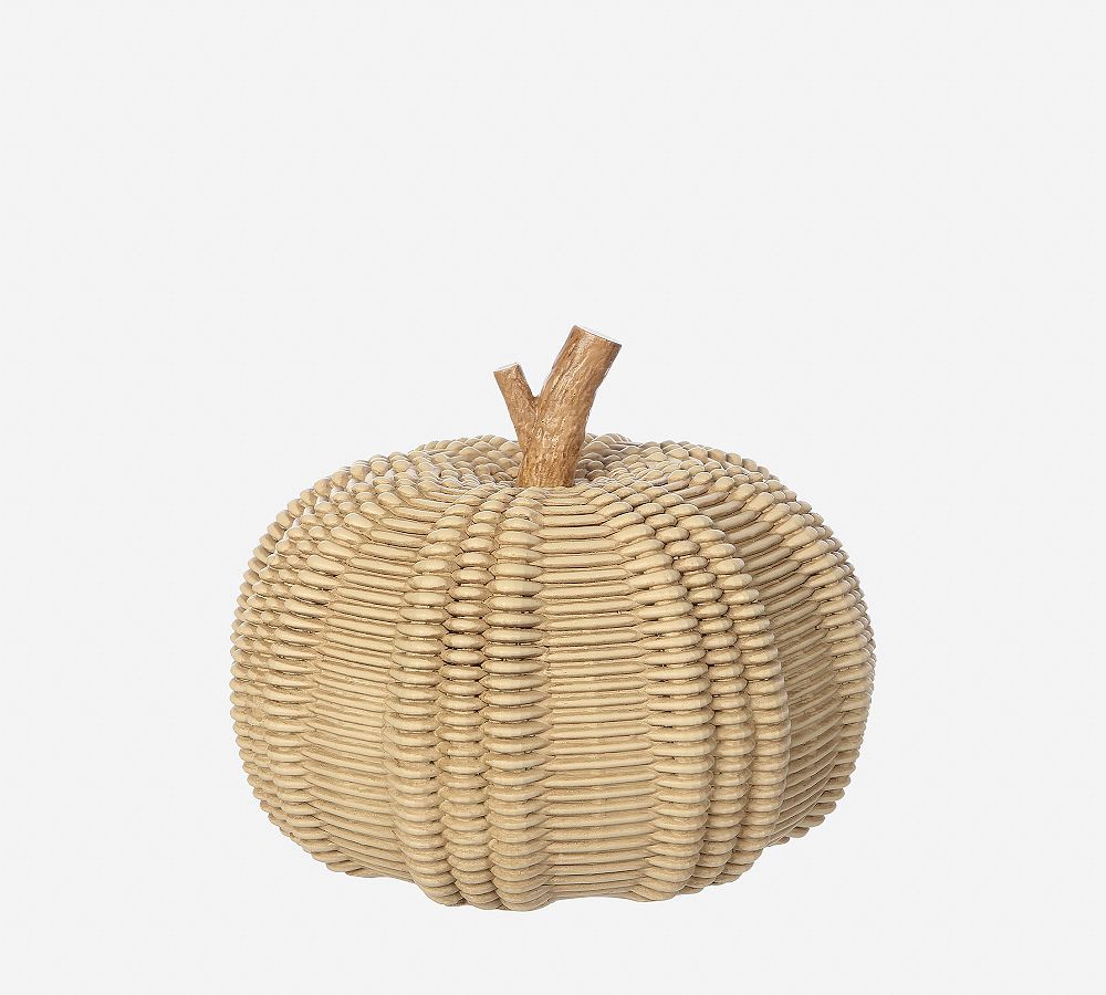 Faux Woven Pumpkin | Pottery Barn (US)