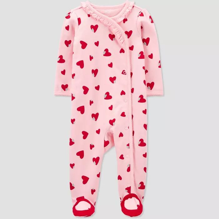 Baby Girls' Valentine's Heart Sleep N' Play - Just One You® made by carter's Pink | Target