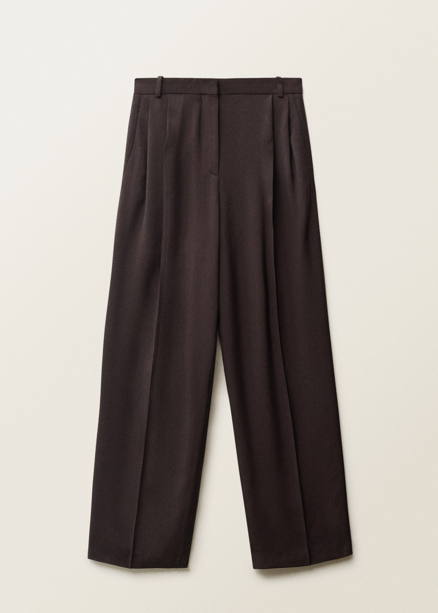 Wideleg pleated trousers - Women | MANGO United Kingdom | MANGO (UK)